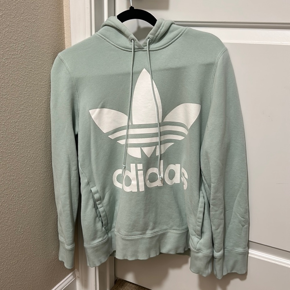 Adidas mint green hoodie